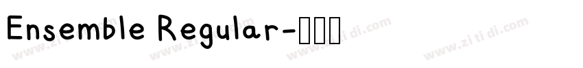 Ensemble Regular字体转换